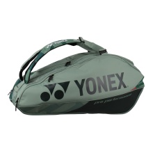 Torba na rakiety Yonex Pro (torba na rakiety, 3 główne komory, komora termiczna) 2024 oliwkowa 9szt.